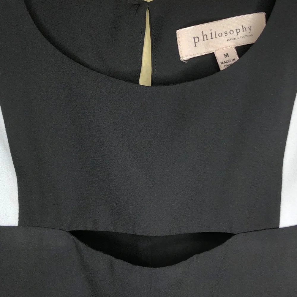 PHILOSOPHY contemporary sleeveless blouse M - Picture 5 of 6